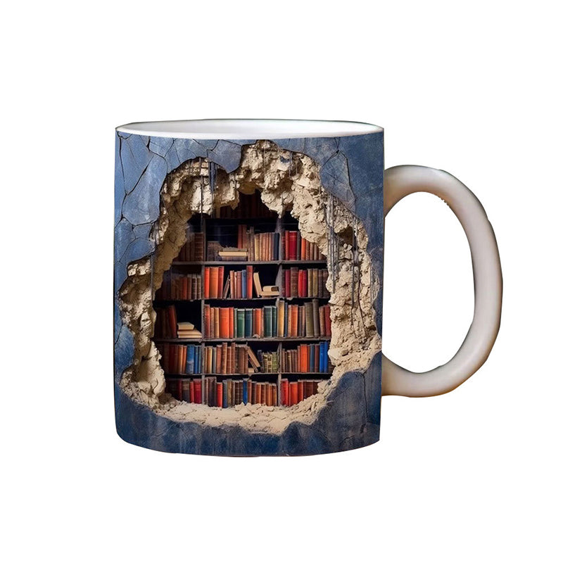 3D Bibliothek Becher Hinweis | Brehn