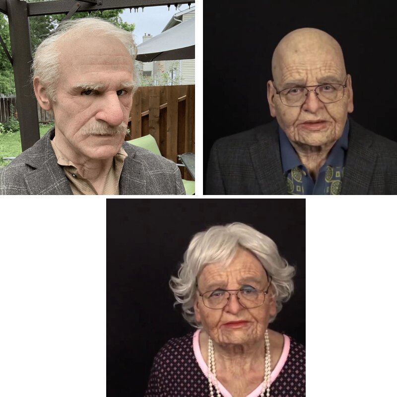 BowLift | Creepy Old Man Mask – Realistic Latex Halloween Mask for Adults