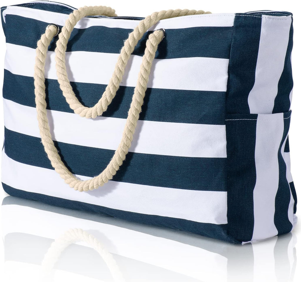 Waterproof Large Tote with Zipped Storage for Work & Play