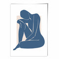 Blue Act Matisse Inspired Wall Art Print No. 1 | Bowlift