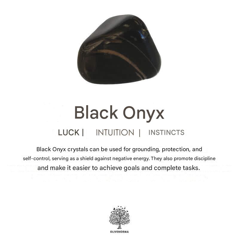 Black Onyx and Lava Stone Cube Balance Bracelet - Aurelia