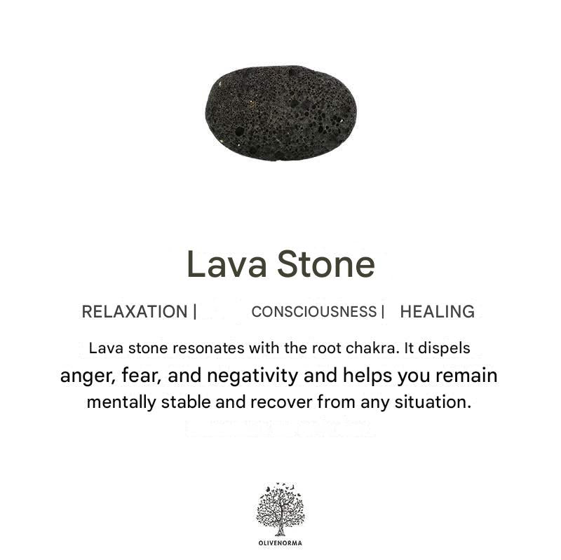 Black Onyx and Lava Stone Cube Balance Bracelet - Aurelia