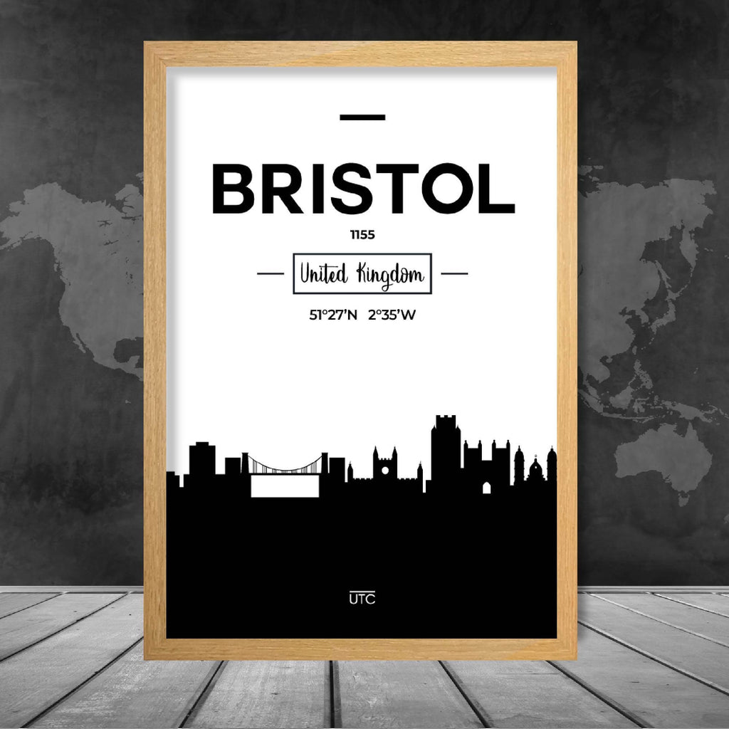Bristol City Skyline City View Print | Bowlift