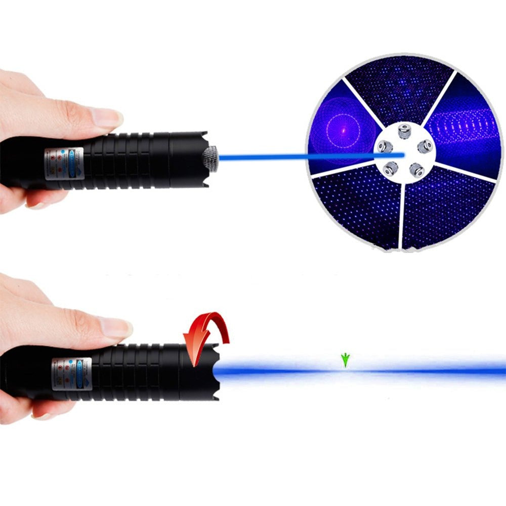 BowLift | Blue Beam Laser Torch | 450nm High-Intensity Optical Output | Tactical 5000m+ Range | Adjustable Focus Aluminum Chassis | Thermal Ignition Capable Flashlight