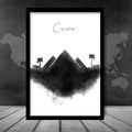 Cairo Watercolor Skyline City View Print | Bowlift