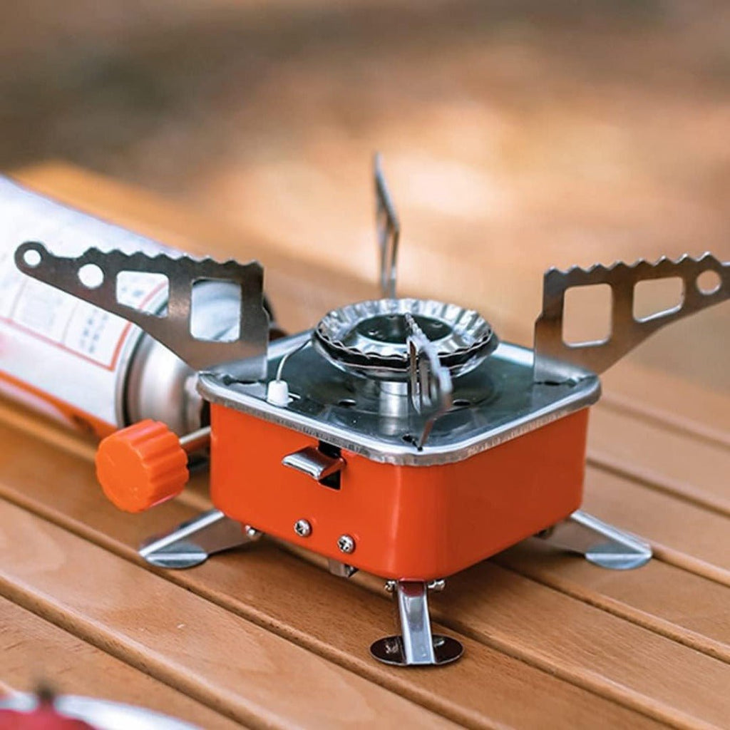 CampMate – Foldable Portable Gas Stove for Outdoor Cooking & Camping