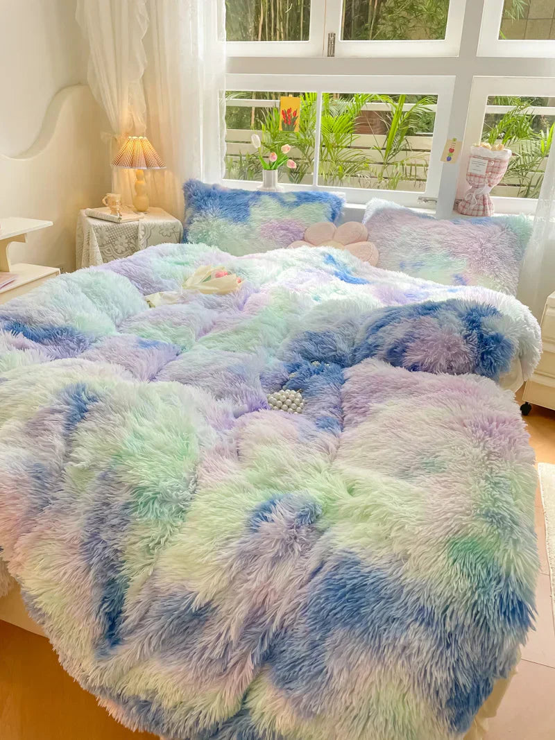 Candy-Coloured Soft Duvet Cover - FluffCandy