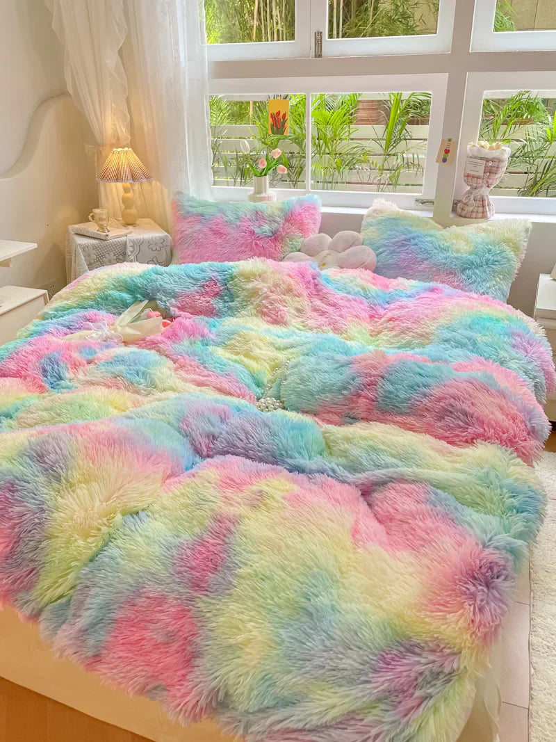 Candy-Coloured Soft Duvet Cover - FluffCandy