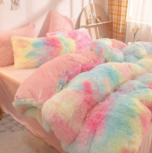 Candy-Coloured Soft Duvet Cover - FluffCandy