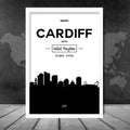 Cardiff City Skyline City View Print | Bowlift