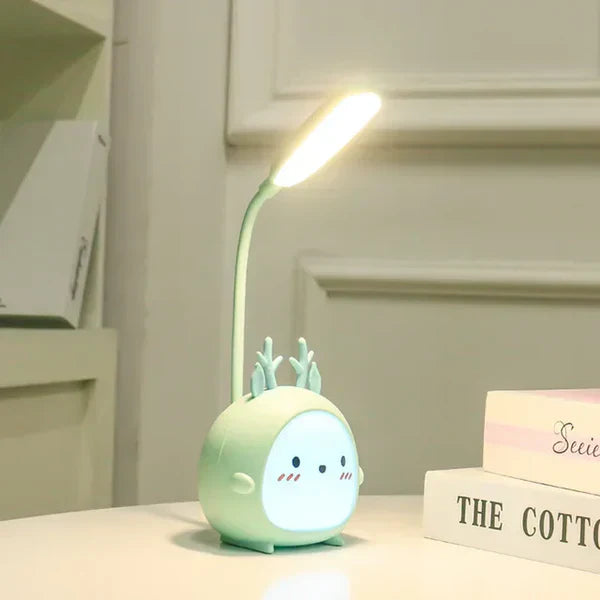 Children's reading lamp with eye protection and USB night light - BrightBuddy