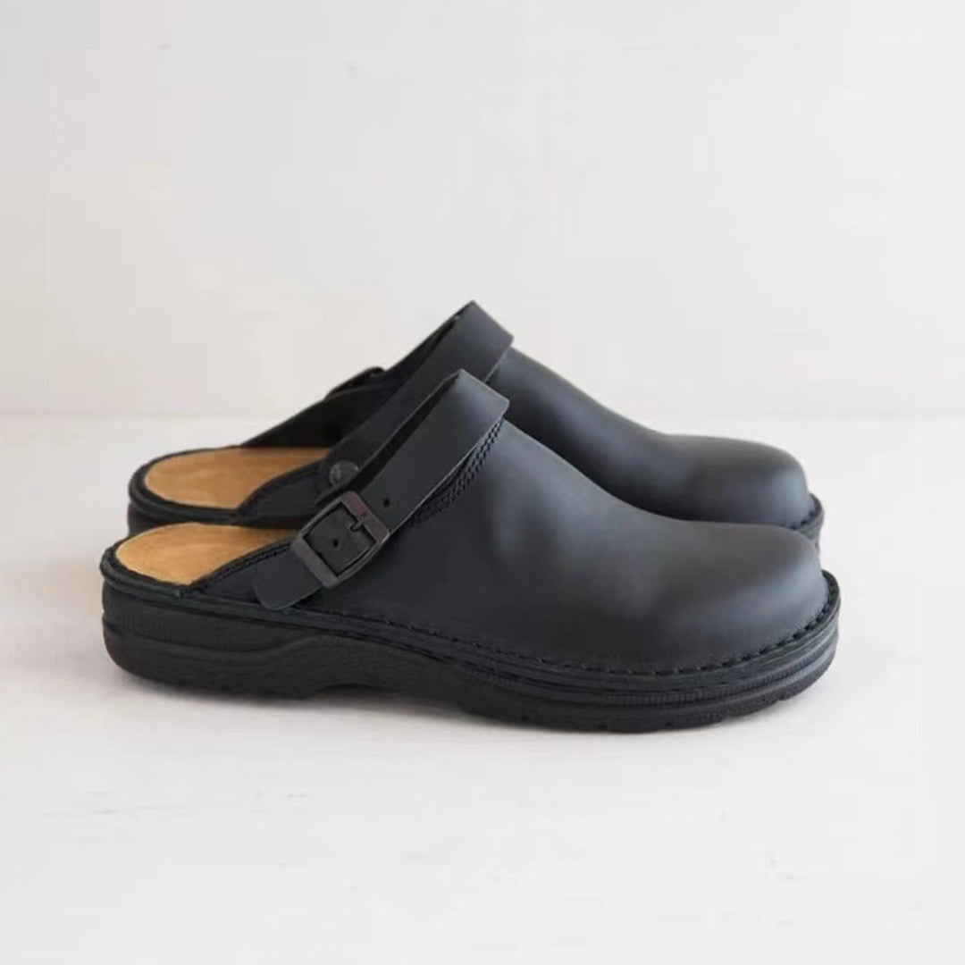 Classic Leather Men's Slippers - Victor