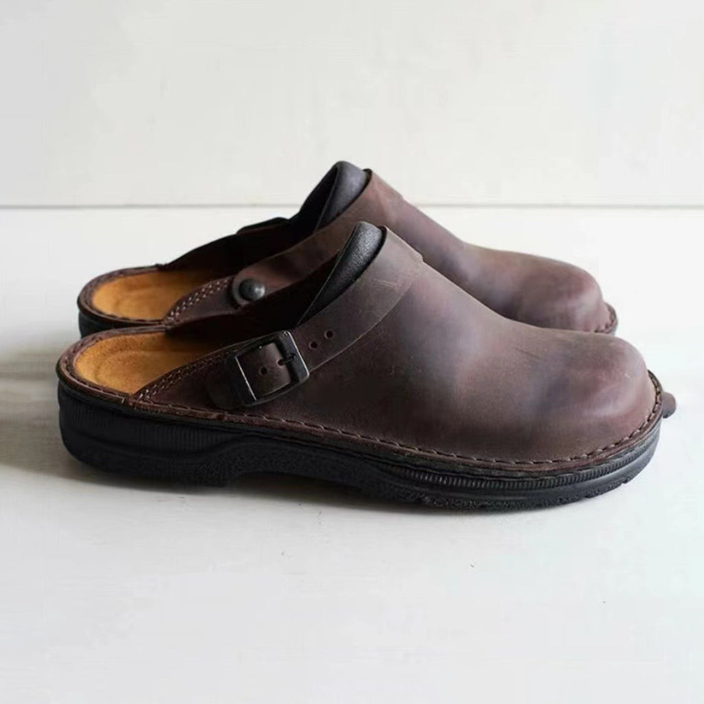 Classic Leather Men's Slippers - Victor