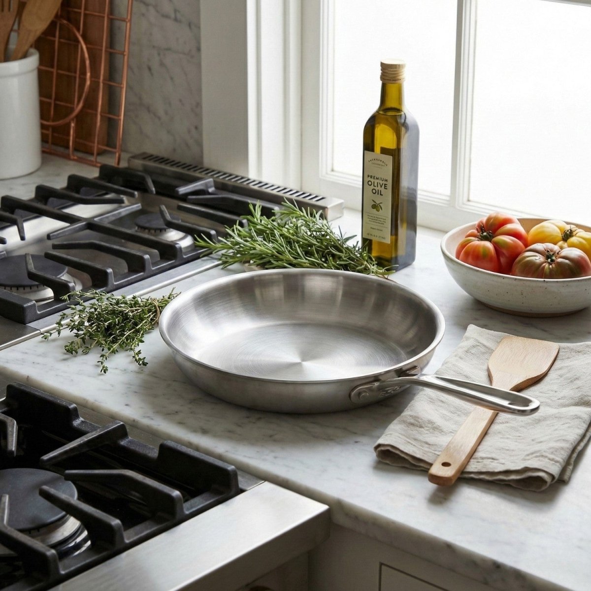 Coating-Free Titanium Premium Frying Pan