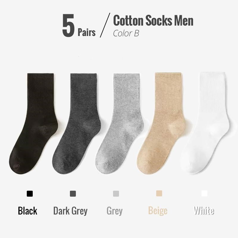 Colin Traditional Socks – 5-Pack Soft & Breathable Business Socks