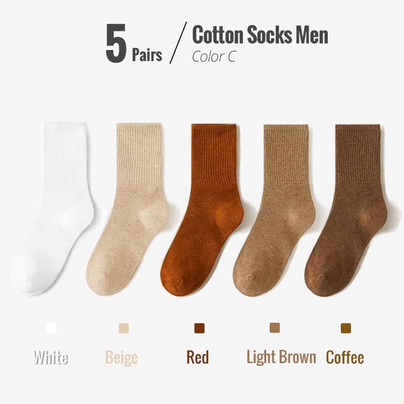 Colin Traditional Socks – 5-Pack Soft & Breathable Business Socks