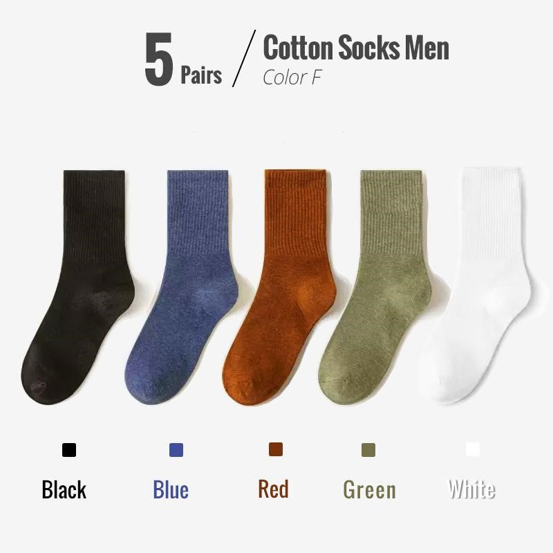 Colin Traditional Socks – 5-Pack Soft & Breathable Business Socks