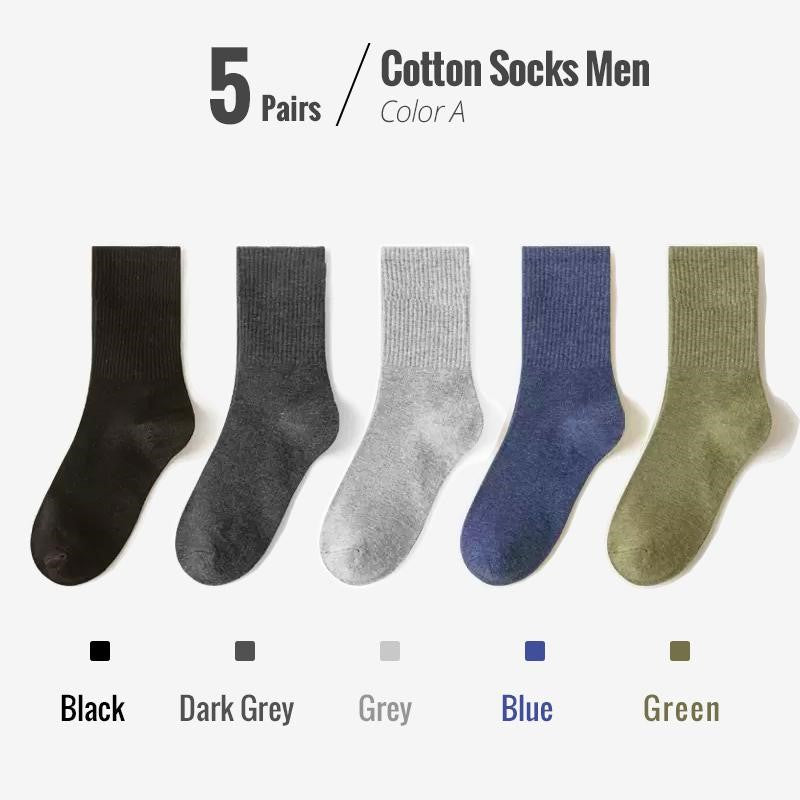 Colin Traditional Socks – 5-Pack Soft & Breathable Business Socks