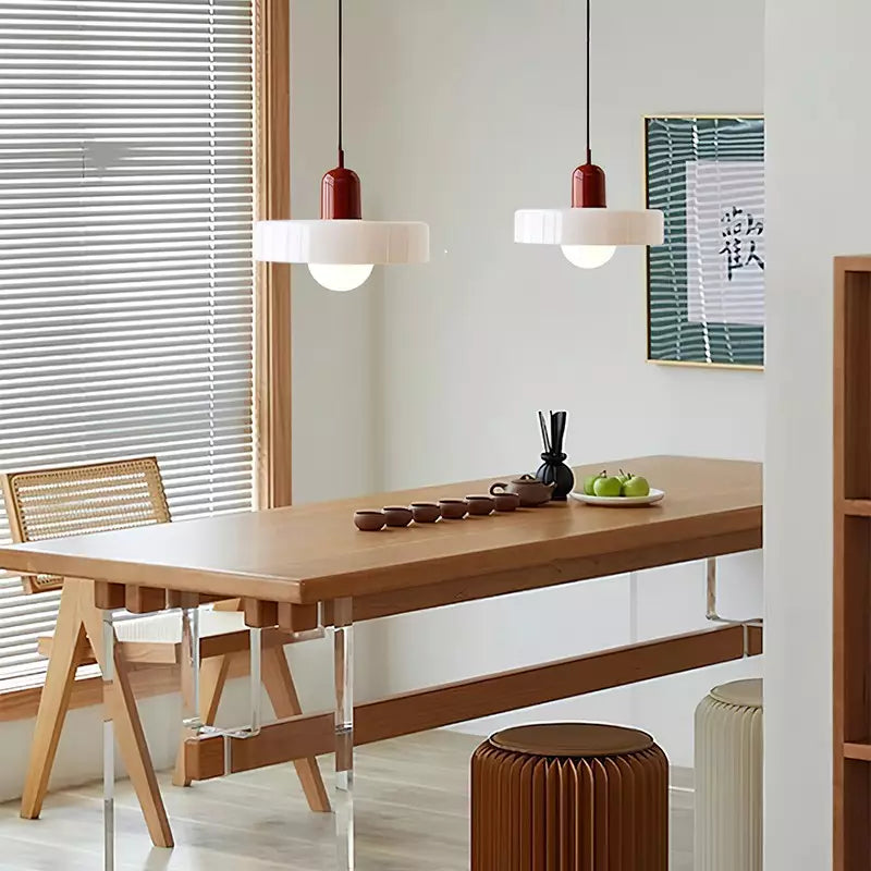 Colourful Pendant Lamp in Bauhaus Style - StiloGlas