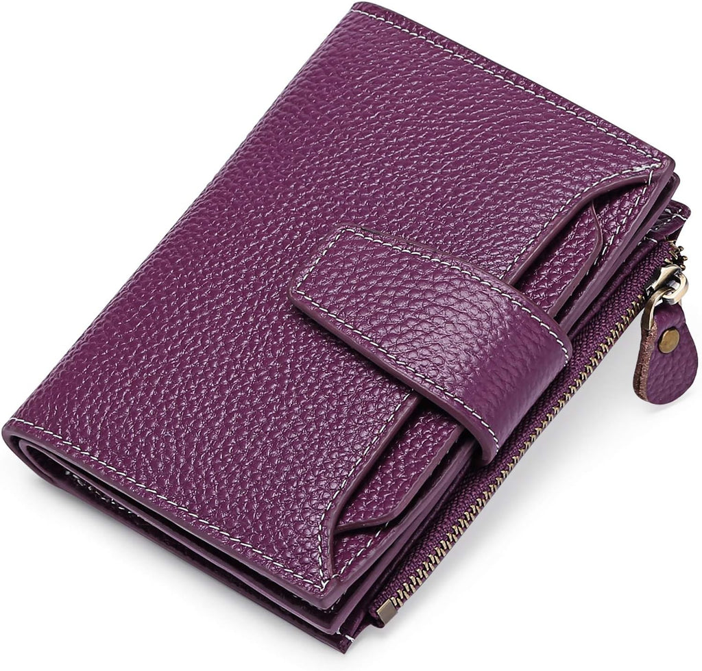 Compact Multi-Functional Leather Wallet – RFID Blocking