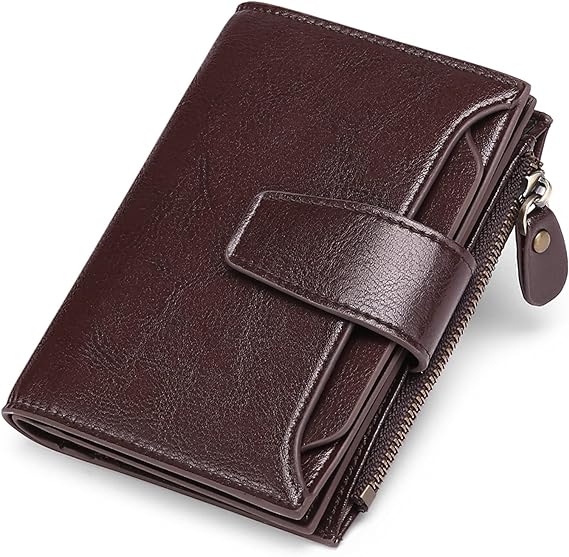 Compact Multi-Functional Leather Wallet – RFID Blocking