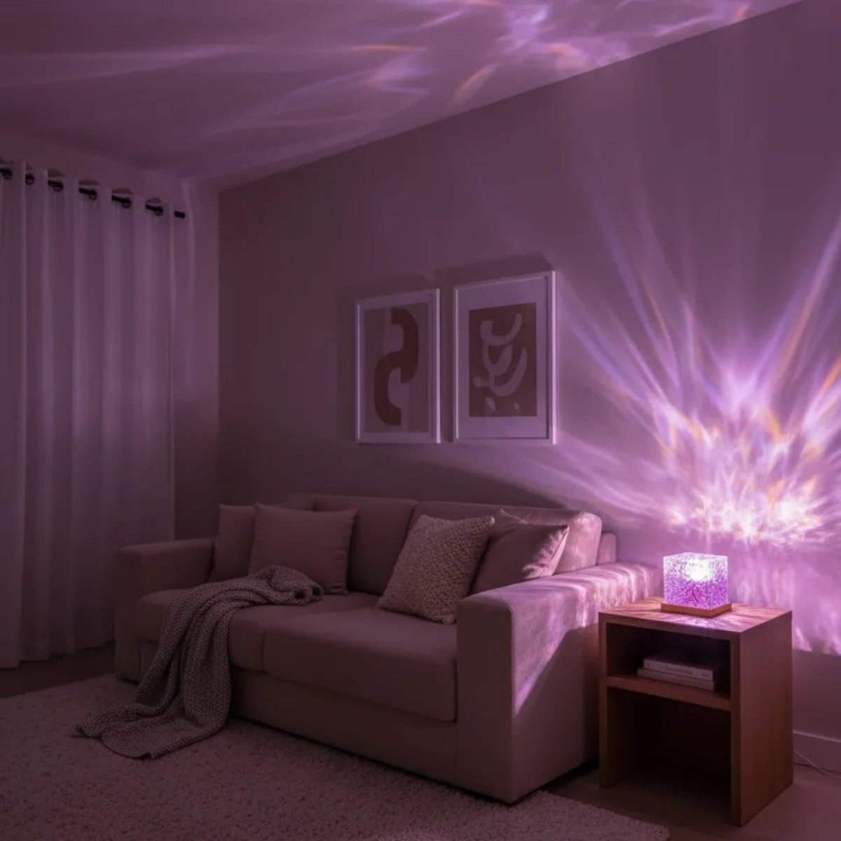 Crystal Cube LED Lamp