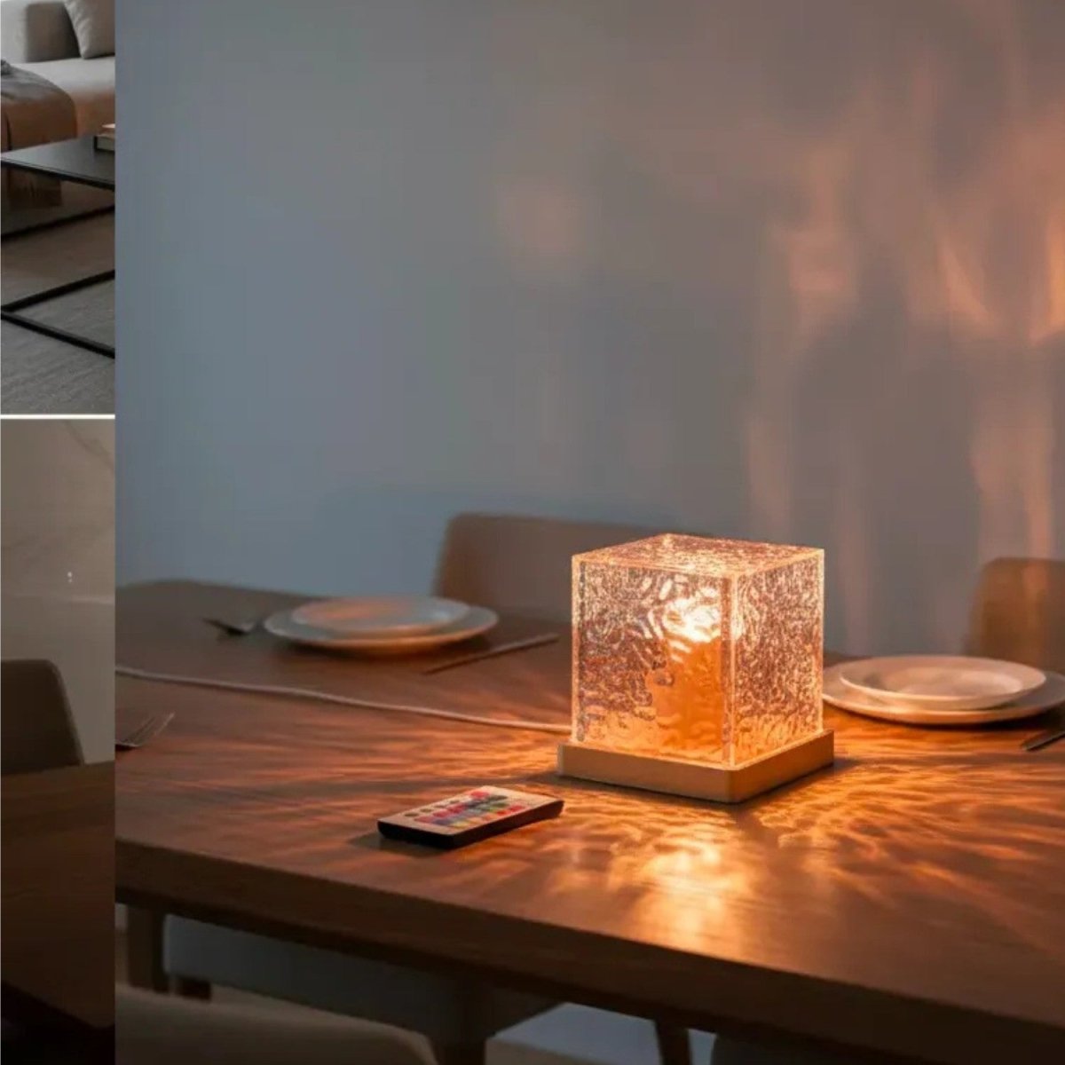 Crystal Cube LED Lamp