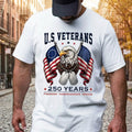 Patriotic T-shirt, 250 Years Freedom Independence Honor Eagle Betsy Ross Tee