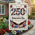 250 Rose Flag, Independence Day Patriotic Eagle Flower Shield US Flag