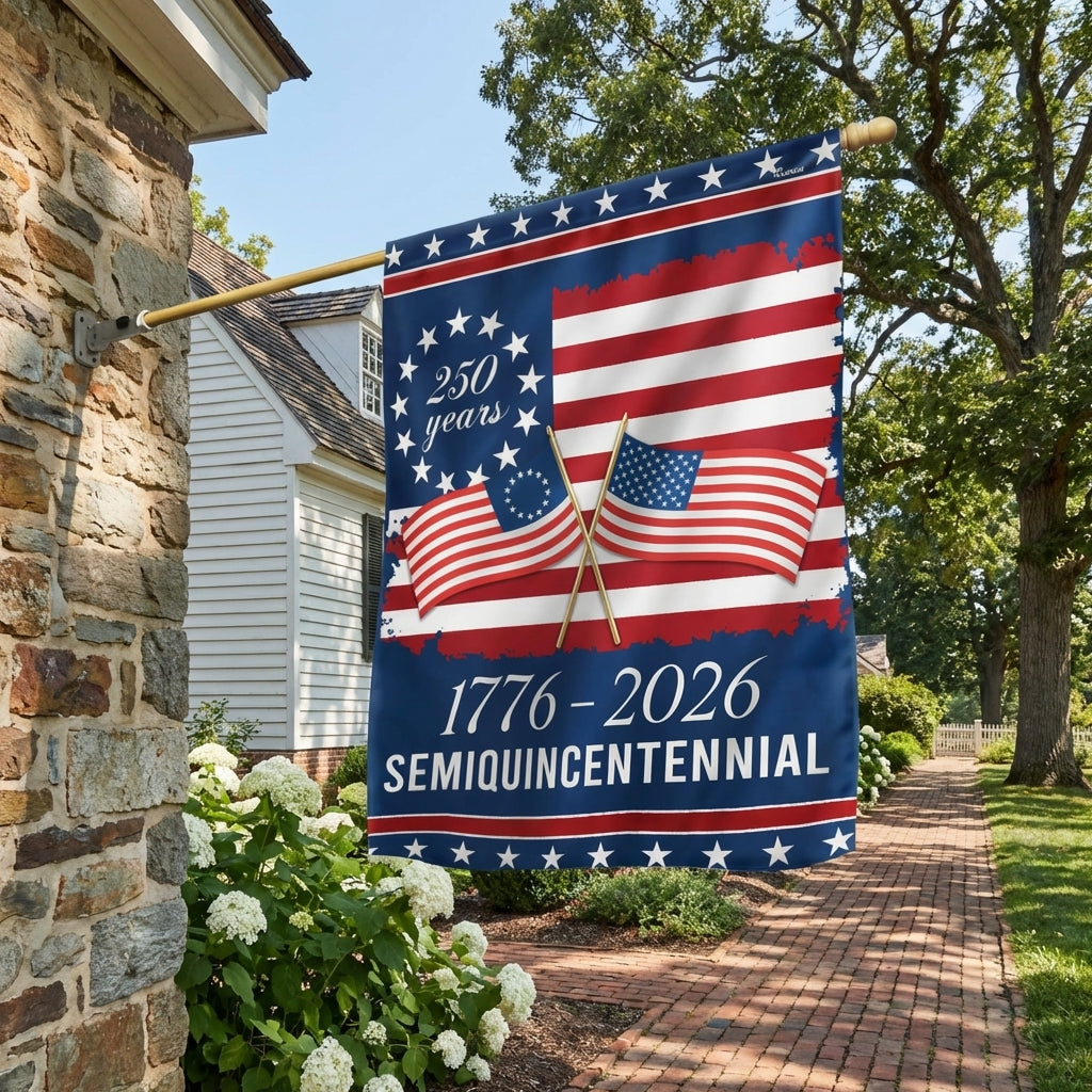 Flagwix American Flag - America 250th Anniversary Semiquincentennial Decorative Flag 3-Day Shipping