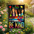 Hippie Flag In A World Where You Can Be Anything Be Kind Flag