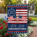 Flagwix American Flag - America 250th Anniversary Semiquincentennial Decorative Flag 3-Day Shipping