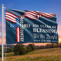 We The People 250 Blessing 1776 2026 American Grommet Flag for Decor