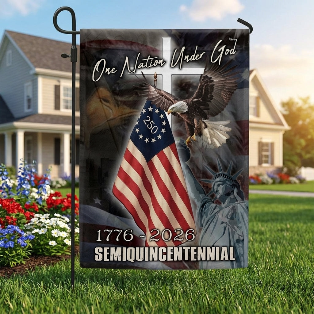 One Nation Under God Flag for Semiquincentennial 1776 2026 Celebration