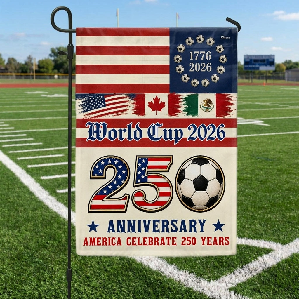 250th Anniversary Flag, World Cup 2026 America Celebrate 250 Years US Flag