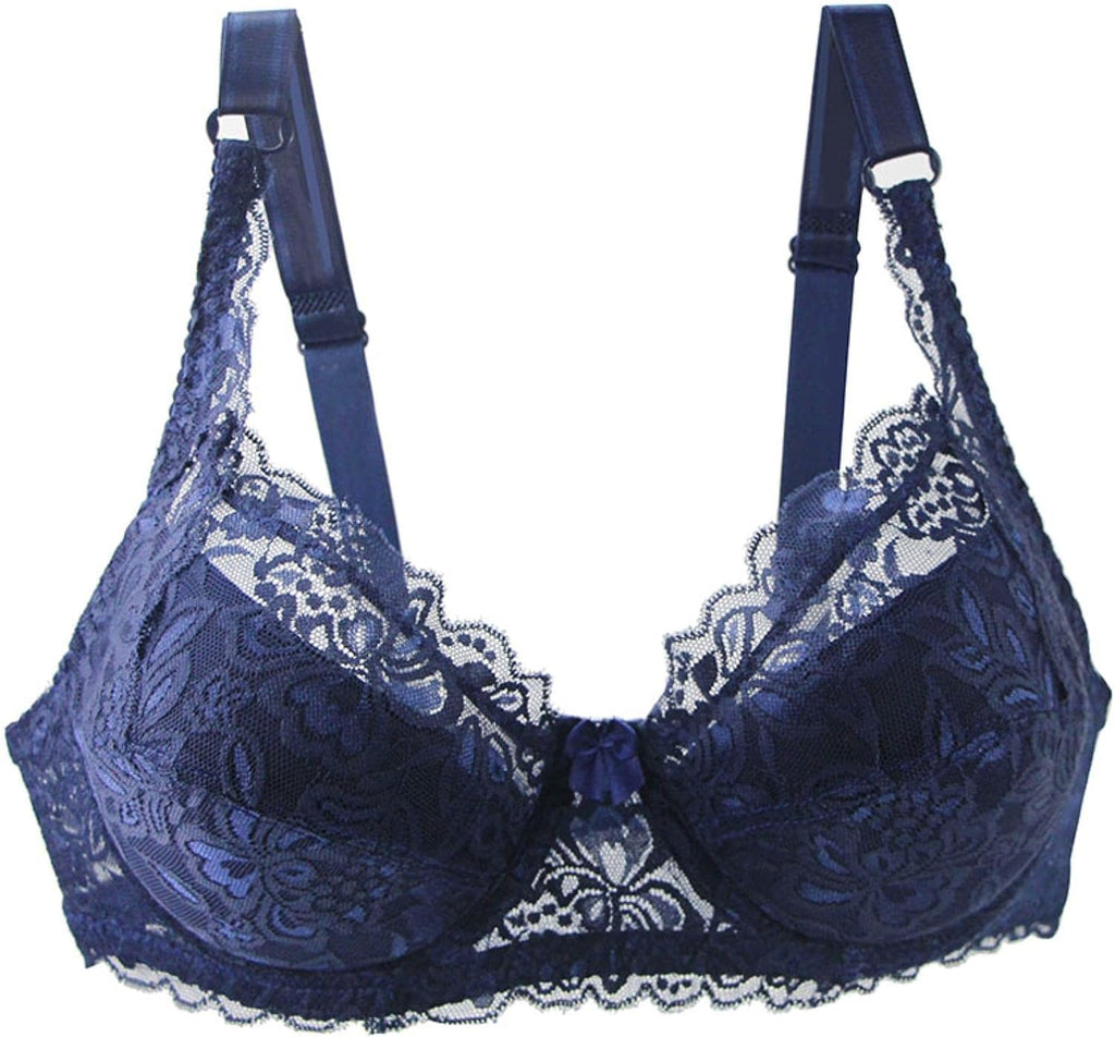 Sexy plus-size lace bra