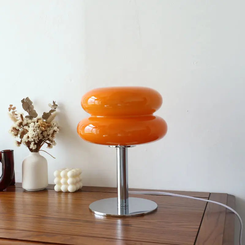 DESIGNER GLASS TABLE LAMP - AMBIENT LED LAMP FOR BEDROOM AND STUDY