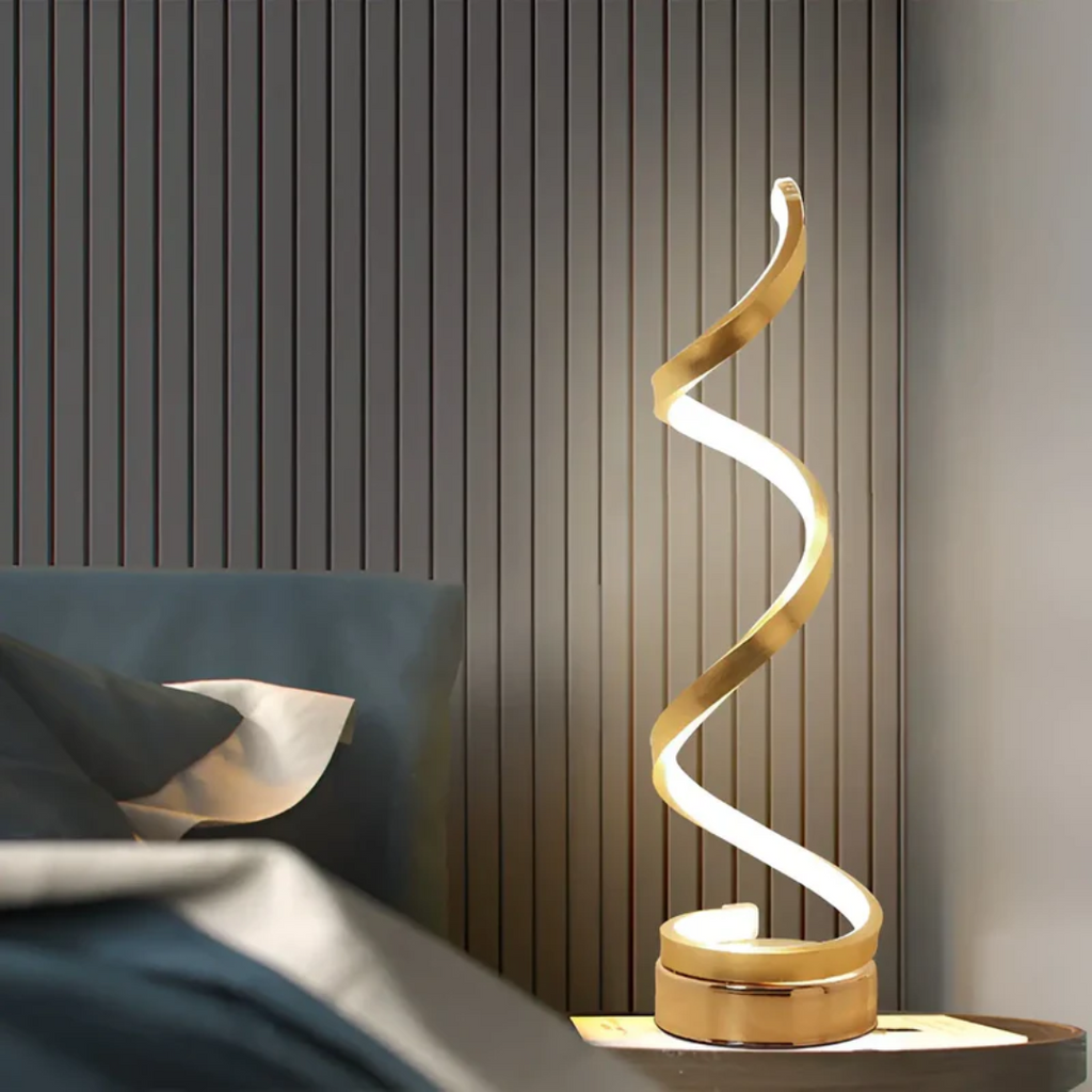 Dimmable Modern Spiral Table Lamp - LumaSpiral