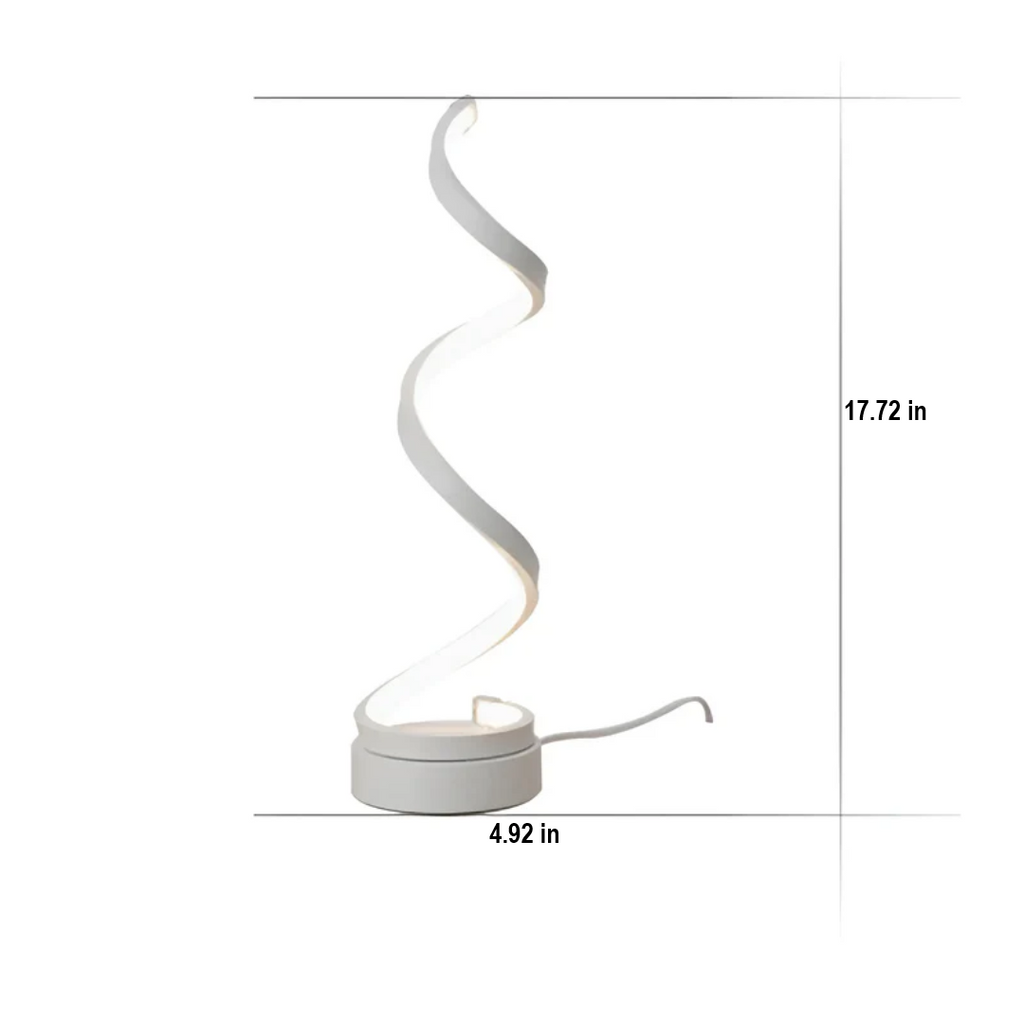 Dimmable Modern Spiral Table Lamp - LumaSpiral