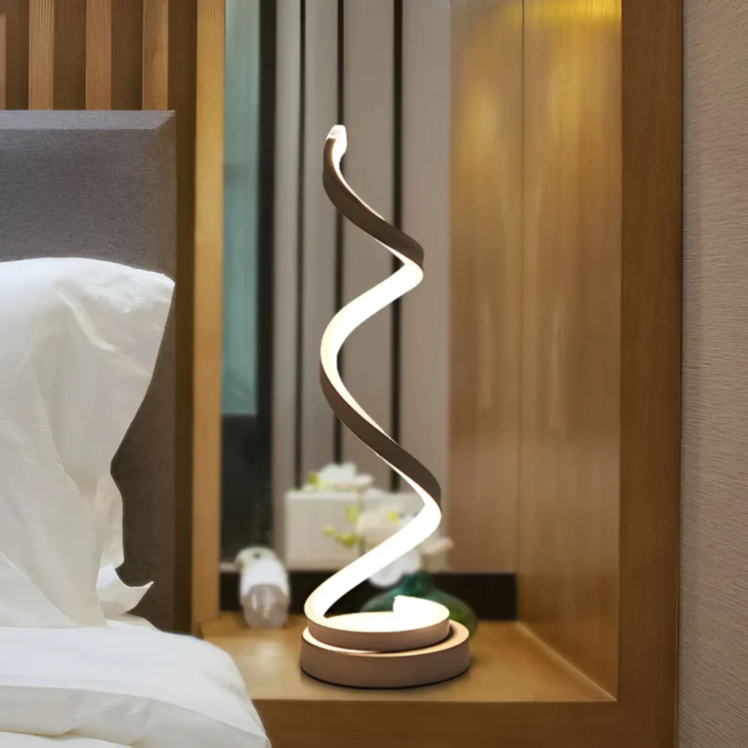 Dimmable Modern Spiral Table Lamp - LumaSpiral