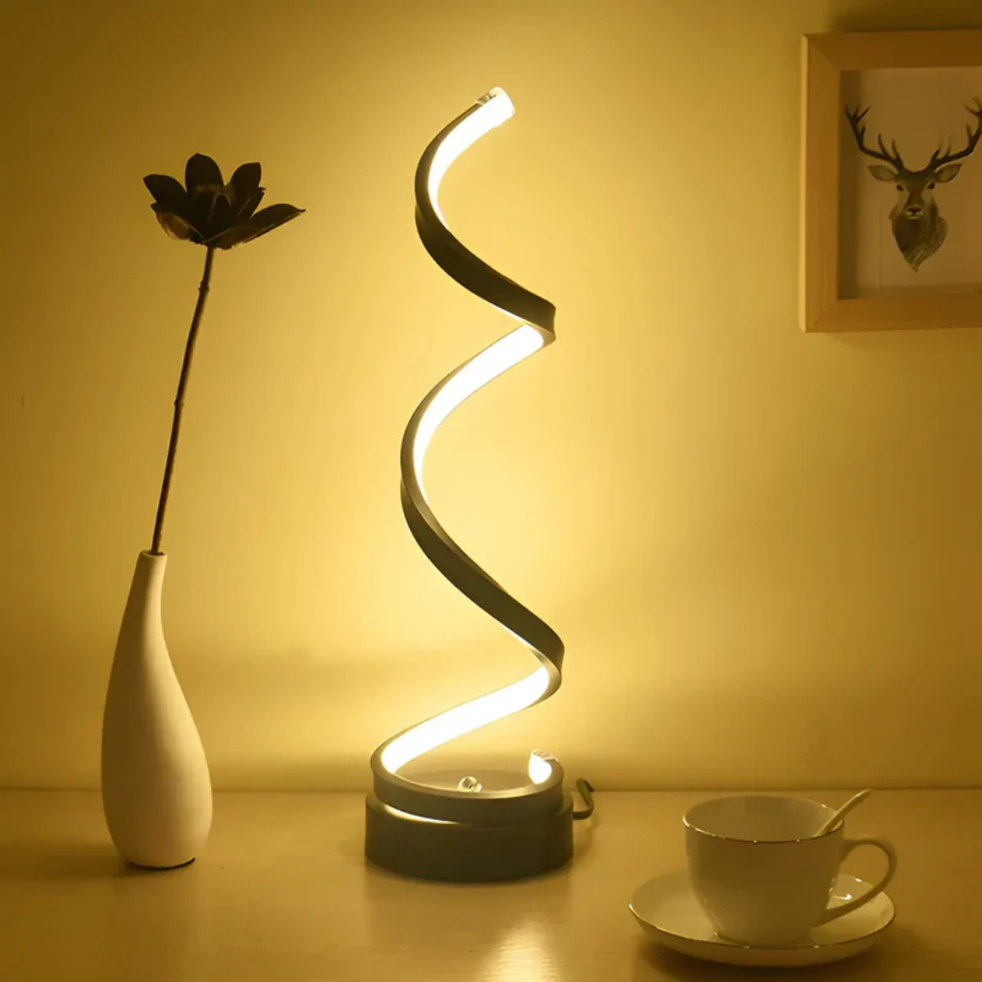 Dimmable Modern Spiral Table Lamp - LumaSpiral