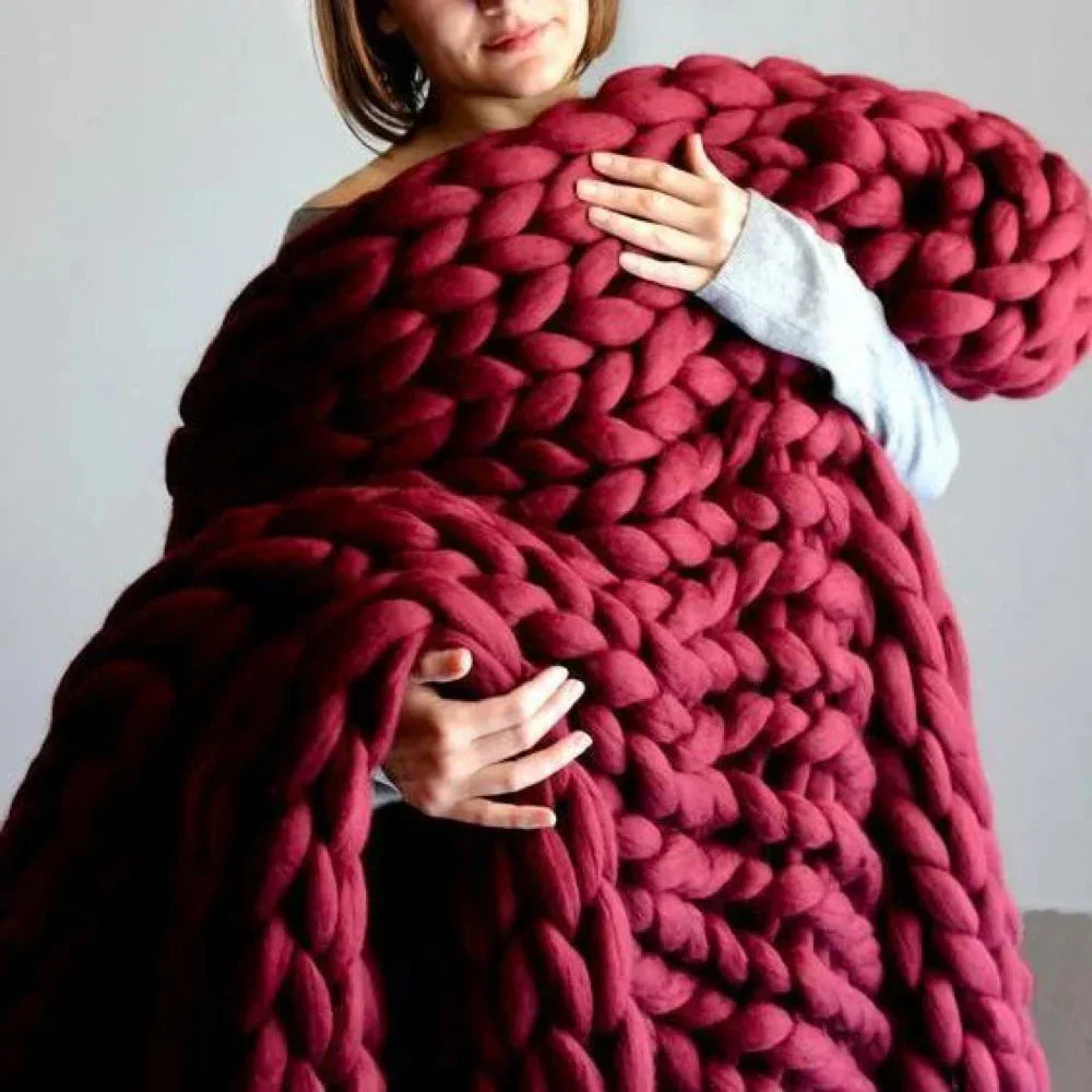DIY Chunky XL 1000 Gram Wool Yarn for Soft Blankets - LuxeWool
