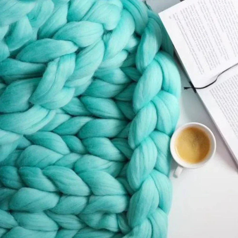 DIY Chunky XL 1000 Gram Wool Yarn for Soft Blankets - LuxeWool