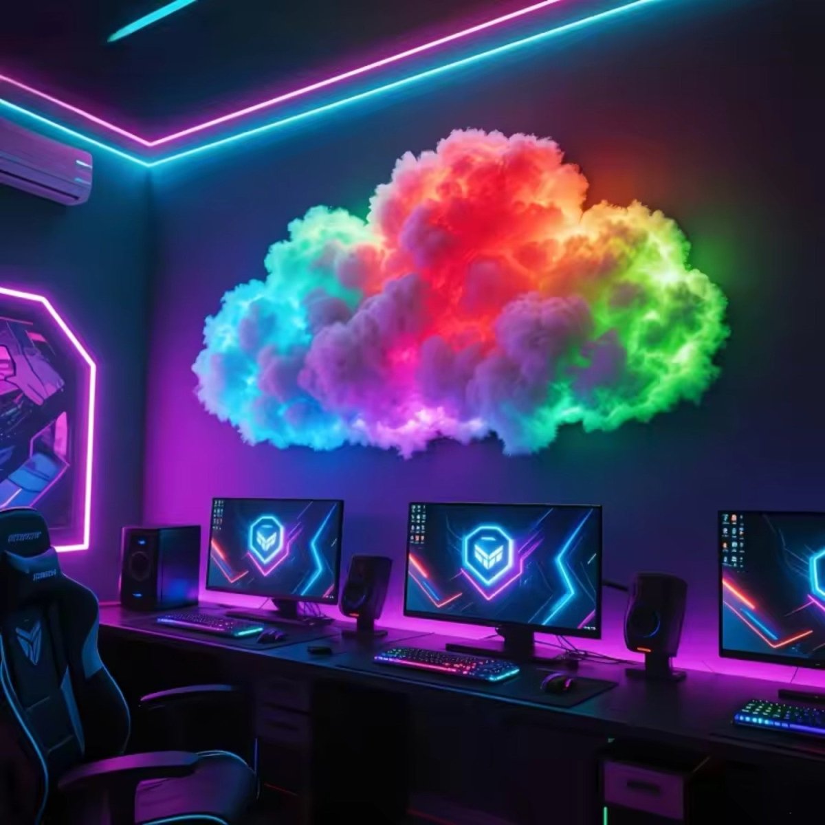 DIY LED Cloud Wall Light