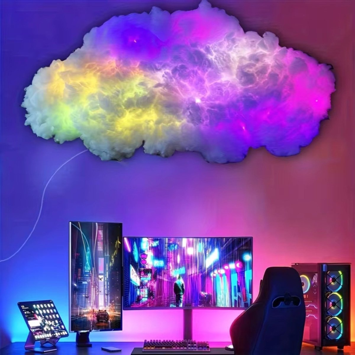 DIY LED Cloud Wall Light