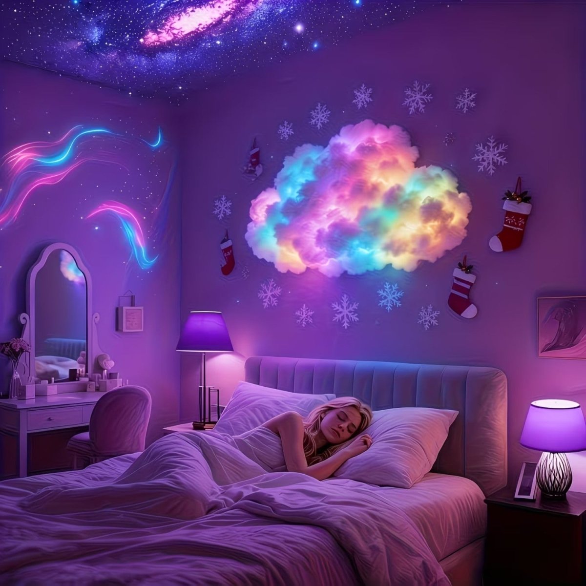 DIY LED Cloud Wall Light