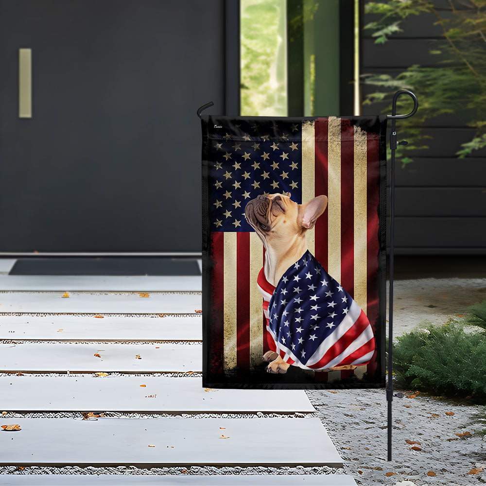 French Bulldog American Flag - Wrapped in Glory Flag 3-Day Shipping