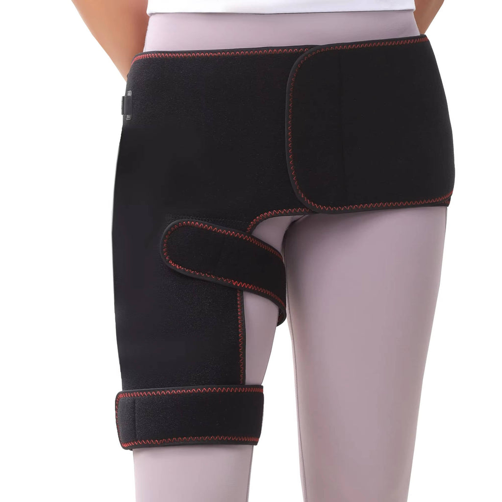 Electric Hip & Lower Back Heating Wrap with Graphene Elements – Adjustable Heat Settings, Vibration Modes, Auto Shutoff, 18.5 Inch Coverage