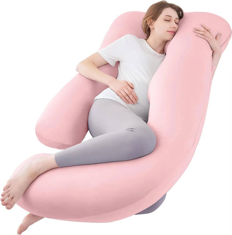 Cooling Pregnancy Pillow U Shaped Full Body, Maternity Pillow with Removable Cover for Comfortable Sleep