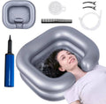 Portable Shampoo Basin for Elderly Kids Pregnant, Hair Washing Bowl with Neck Support Home Salon Station Comfortable Use